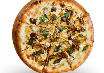 Пицца курица с грибами в сливочном соусе: купить по цене 2490.00, вес: 545 Пицца курица с грибами в сливочном соусе