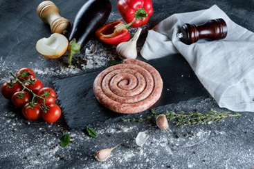Колбаска-улитка из баранины : купить по цене 330.00, вес: 300 Колбаска-улитка из баранины