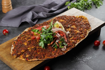 Лахмаджун "Урфа" острый с мясом: купить по цене 330.00, вес: 0 Лахмаджун "Урфа" острый с мясом