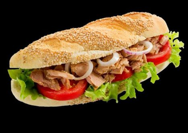 Шашлык в багете люля кебаб L : купить по цене 1090.00, вес: 292 Шашлык в багете люля кебаб L