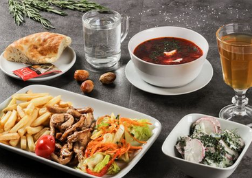 Комбо - обед №2: купить по цене 700.00, вес: 825 Комбо - обед №2