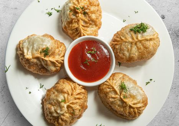 Манты жаренные с мясом: купить по цене 2200.00, вес: 300 Манты жаренные с мясом
