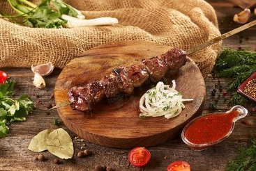 Шашлык из говядины: купить по цене 460.00, вес: 123 Шашлык из говядины