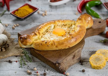 Хачапури по-Аджарски: купить по цене 320.00, вес: 310 Хачапури по-Аджарски