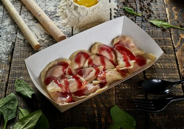 Вареники с творогом и вишней: купить по цене 290.00, вес: 0 Вареники с творогом и вишней